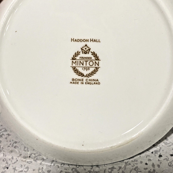 Minton Haddon Hall Chintz Set of 2 Coasters Small Round Trinket Dishes Pair - Picture 5 of 6